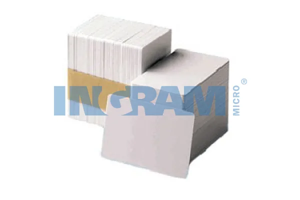 Zebra white PVC cards, 30 mil (500 cards) — materiał do drukarek kart