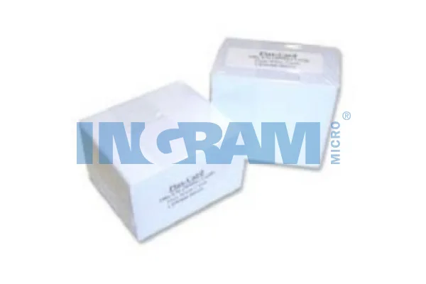 Zebra white PVC cards, 30 mil high coercivity magnetic stripe (500 cards) — materiał do drukarek kart