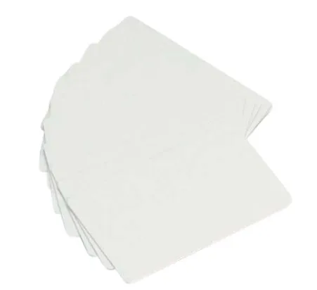 ZEBRA WHITE PVC,30MIL,NON BRANDED — materiał do drukarek kart
