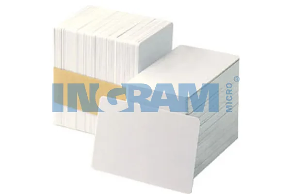 Zebra white PVC cards, 15 mil with writeable back (500 cards) — materiał do drukarek kart