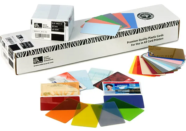 Zebra KIT,CRD,PVC,40 MIL,350 CARDS/BOX — materiał do drukarek kart