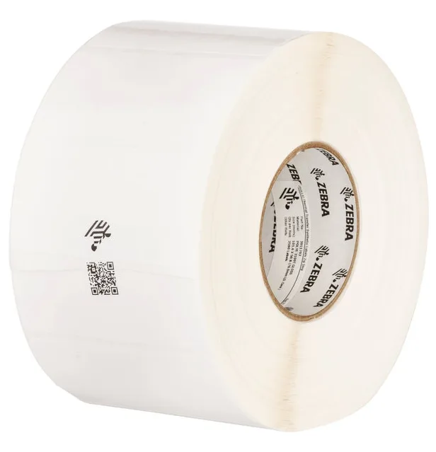 Zebra POLYPRO 3000T CLEAR TT/55X35MM PERM ADHESIVE 25MM CORE — materiał do drukarek etykiet