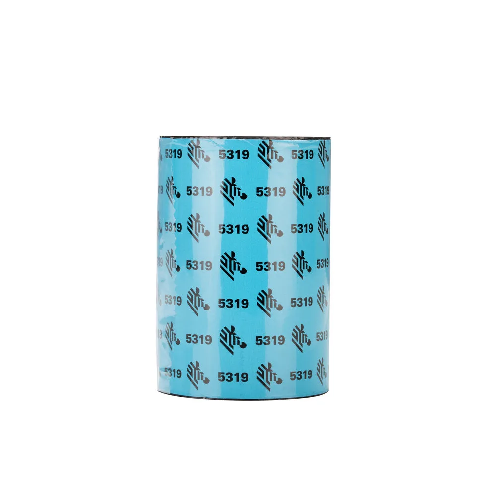 Zebra Wax Ribbon, 57mmx74m (2.2inx242ft), 5319; Performance, 12mm (0.5in) core, 12/box — materiał do drukarek etykiet