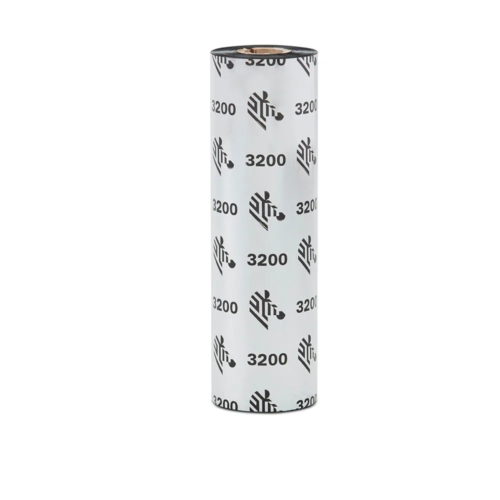 Zebra Wax/Resin Ribbon, 33mmx74m (1.3inx242ft), 3200; High Performance, 12mm (0.5in) core, 12/box — materiał do drukarek etykiet