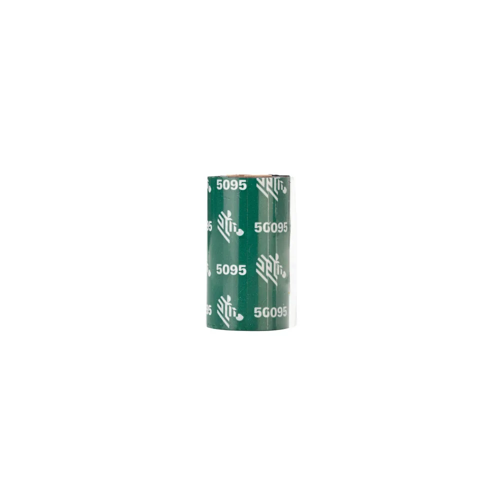 Zebra Resin Ribbon, 33mmx74m (1.3inx242ft), 5095; High Performance, 12mm (0.5in) core, 12/box — materiał do drukarek etykiet