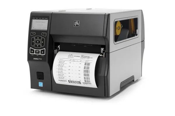 Zebra TT Printer ZT421; 6, 300 dpi, Euro and UK Cord, Serial, USB, 10/100 Ethernet, Bluetooth 4.1/MFi, USB Host, EZPL — drukarka etykiet