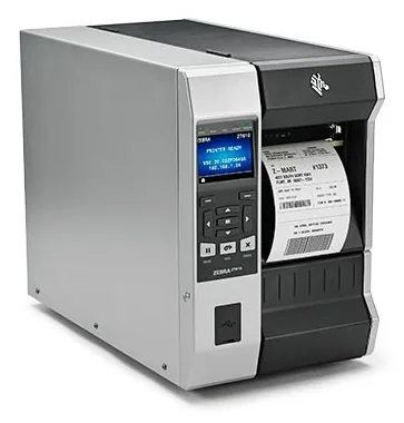 Zebra TT Printer ZT610; 4, 203 dpi, Euro and UK cord, Serial, USB, Gigabit Ethernet, Bluetooth 4.0, USB Host, Tear, Color, ZPL — drukarka etykiet